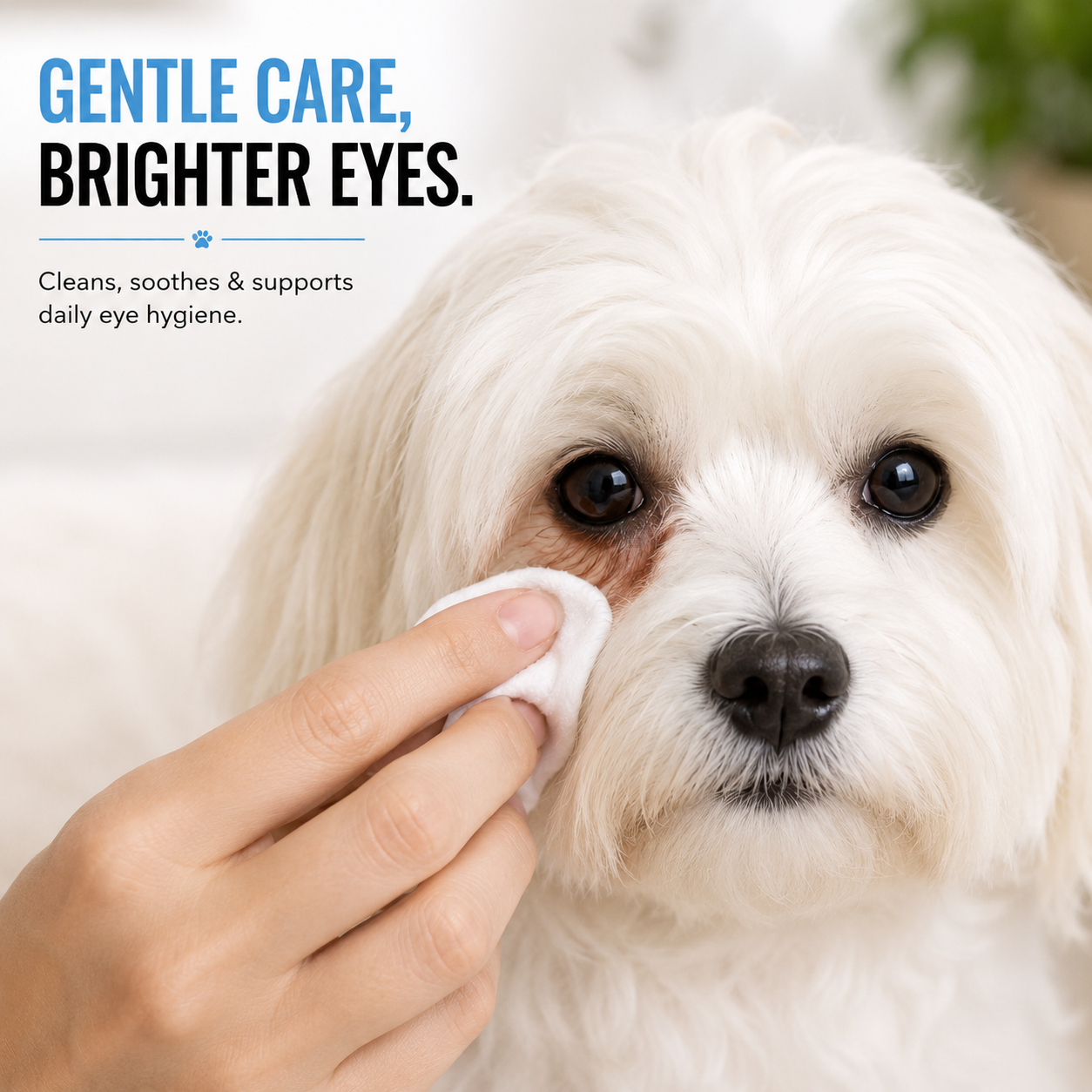 Floofy Paws Dog Eye Wipes & Cat Eye Wipes – 200 Pre-Soaked Pet Eye Cleaning Wipes with Aloe Vera, Coconut Extract & Vitamin E – Removes Tear Stains, Eye Discharge & Dirt – Gentle Daily Eye Care for Dogs, Cats, Puppies & Kittens - Image 4